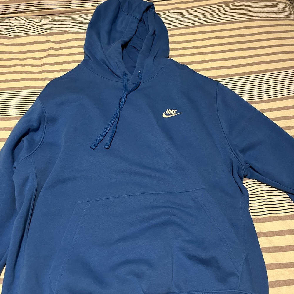 Blue Nike hoodie